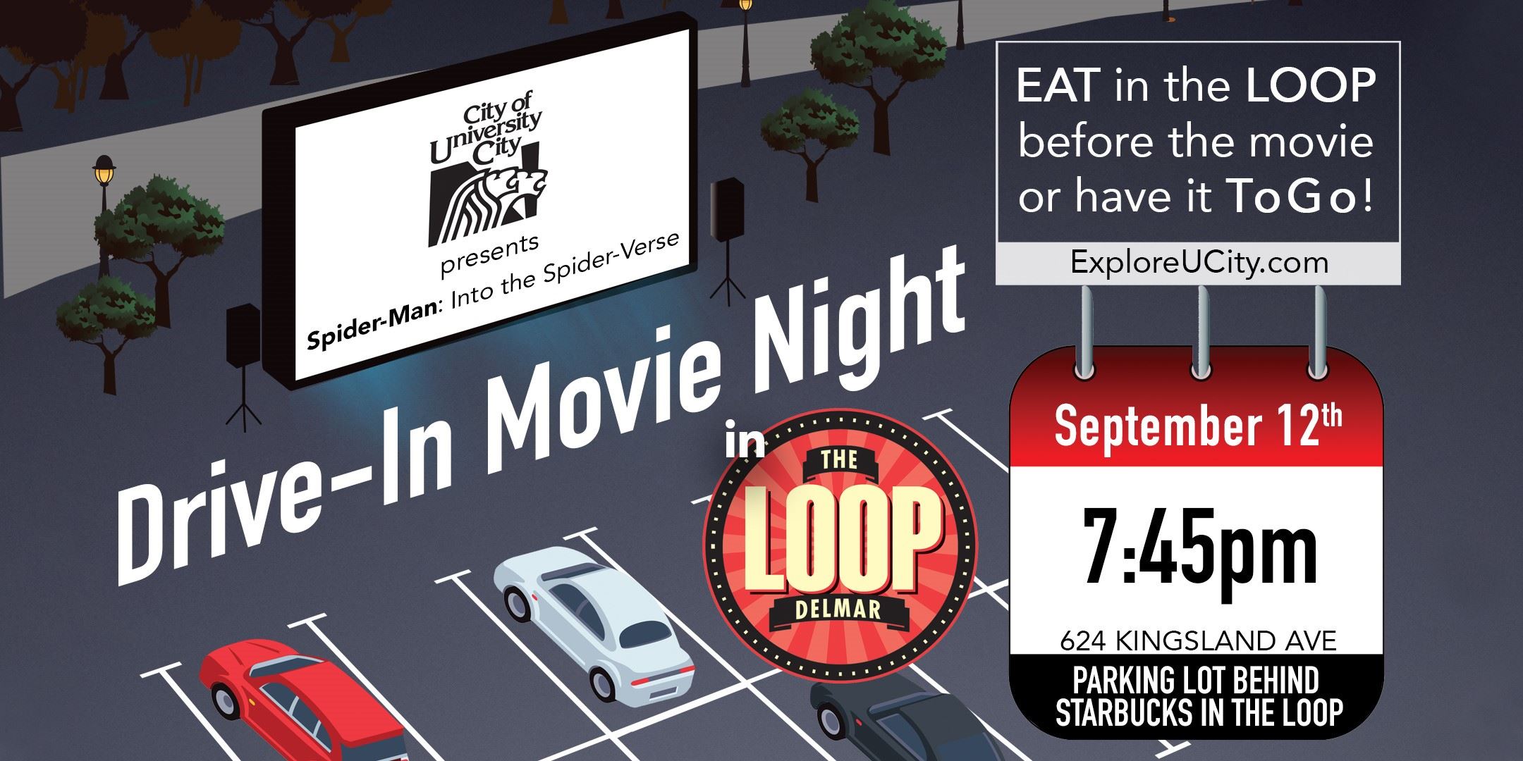 drive-in movie event graphic