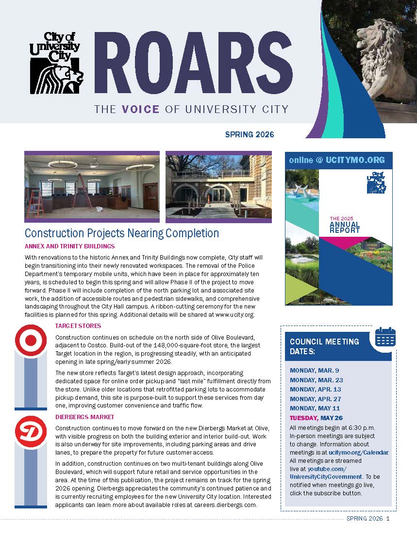Spring 2026 ROARS Newsletter Front Page